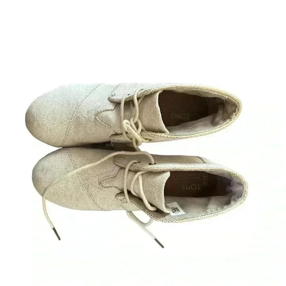 Toms burlap wedged booties - Picture 3 of 11